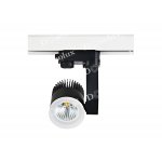 Donolux Светодиодный трековый светильник. АС 180-240В 12W, 3000K, 1200 LM, Черный, 45°, IP20, Угол поворота170°/350°, H140хD70xW95 мм, Источник питания в комплекте