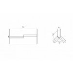 Donolux Светодиодный светильник, потолочный. АС220-240В 24W, 3000K, 1700 LM, 34°, IP20, черный порошковый,  L323 мм, W34 мм, H181 мм. Источник питания в комплекте