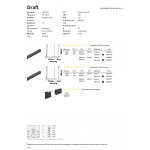 Светильник спот Ideal lux DRAFT 1-10V 4000K BLACK (222783)