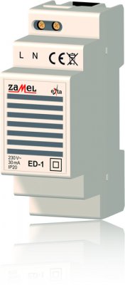 Zamel Звонок электромеханический 230VAC на DIN рейку 2мод (ED-1)