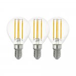 Комплект из 3-х светод. филаментн. ламп P45 Eglo 12812