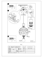 Подвесной потолочный светильник (люстра) ROCCAFORTE Eglo 33345