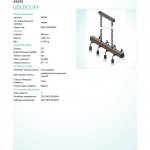 Подвесной потолочный светильник (люстра) GOLDCLIFF Eglo 49099