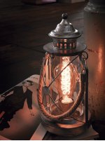 Настольная лампа в виде керосинка Eglo 49284 BRADFORD