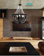 Подвесной потолочный светильник (люстра) BARNABY 1 Eglo 49539