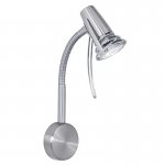 Настенный светильник LEO 1X50W(GU10) матовый никель / хром Eglo 86663