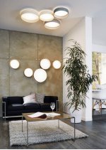 Настенно-потолочный светильник Eglo 93949 PALOMARO 320мм серый