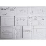 Накладной светодиодный светильник 22W Eglo 96254 FUEVA 1