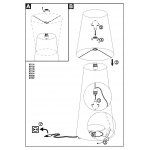 Торшер светло-голубой Eglo 97434 CARPARA