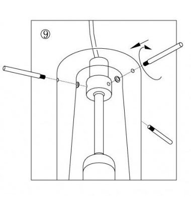 Крепеж плафона для артикула 90695 DIAMOND Eglo ET1161