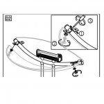 Плафон стекло верхний лодочка 420*145мм Eglo GL-974 к арт. 85971, 85976