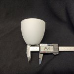 Плафон стекло белое матовое 85*75мм G9 (25мм посадка) к арт. Eglo 87842, 93065 (GL1476)