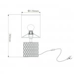 Настольный светильник Escada 10150/L E14*40W Silver EDGE