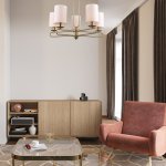 Светильник на штанге Escada 10166/5PL E14*40W Brass ECLIPSE