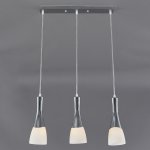 Подвесной светильник Escada 10167/3S E27*60W Chrome/White GLORY