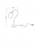 Настольный светильник Escada 10170/T E27*60W Chrome/Black MELL