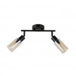 Настенно-потолочный свет Escada 10172/2A E14*40W Black/Amber