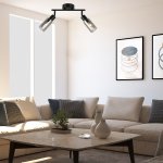 Настенно-потолочный свет Escada 10172/2A E14*40W Black/Chrome