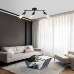 Настенно-потолочный свет Escada 10172/3A E14*40W Black/Amber
