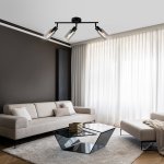 Настенно-потолочный свет Escada 10172/3A E14*40W Black/Chrome
