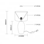 Настольный светильник Escada 10172/L E27*40W Blue AMPHORA