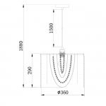 Подвесной светильник Escada 10173/1S E27*60W Chrome LODORE