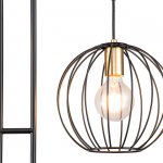 Напольный светильник Escada 10176/2 E27*60W Black/Brass QUEBEC