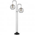 Напольный светильник Escada 10176/2 E27*60W Black/Brass QUEBEC