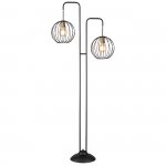 Напольный светильник Escada 10176/2 E27*60W Black/Brass QUEBEC