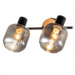 Спот Escada 10177/2A E14*40W Black/Chrome/Wood HUGGE