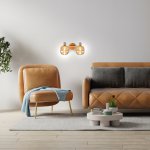 Спот Escada 10177/2A E14*40W White/Chrome/Wood HUGGE