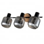 Спот Escada 10177/3A E14*40W Black/Chrome/Wood HUGGE