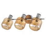 Спот Escada 10177/3A E14*40W White/Chrome/Wood HUGGE