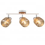 Спот Escada 10177/3A E14*40W White/Chrome/Wood HUGGE