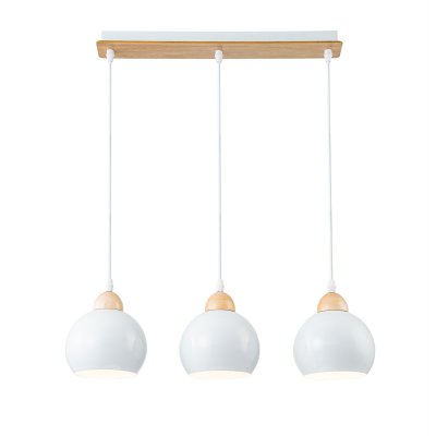 Подвесной светильник Escada 10178/3S E27*40W White/Wood Подвесной светильник Escada 10178/3S E27*40W White/Wood