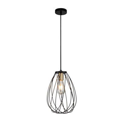 Подвесной светильник Escada 10180/1S E27*60W Black/Brass BARRIE