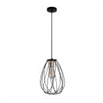 Подвесной светильник Escada 10180/1S E27*60W Black/Brass BARRIE