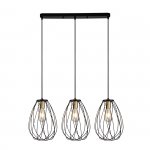 Подвесной светильник Escada 10180/3S E27*60W Black/Brass BARRIE