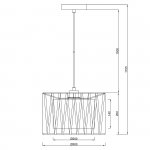 Подвесной светильник Escada 10181/1S E27*60W Black/Silver ZAMBEZE