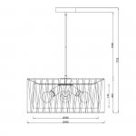 Подвесной светильник Escada 10181/3S E27*60W Black/Silver ZAMBEZE