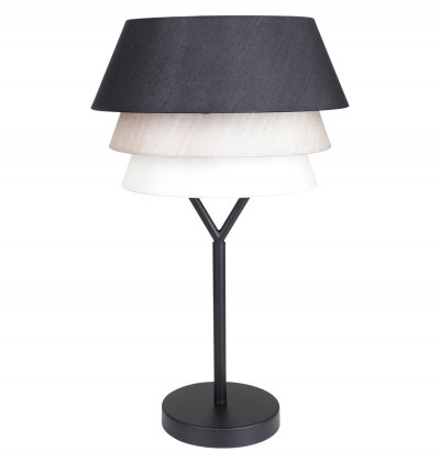Настольный светильник Escada 10187/T E27*60W Black/Beige/White Настольный светильник Escada 10187/T E27*60W Black/Beige/White