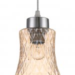 Подвесной светильник Escada 10193/1S E27*40W Chrome/Amber CARNIVAL