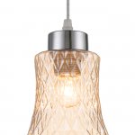 Подвесной светильник Escada 10193/1S E27*40W Chrome/Amber CARNIVAL