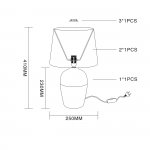 Настольный светильник Escada 10195/L E27*40W White ANTEY