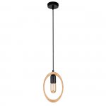 Подвесной светильник Escada 10196/1S E27*40W Black RUSTIC