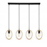 Подвесной светильник Escada 10196/4 E27*40W Black RUSTIC