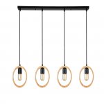 Подвесной светильник Escada 10196/4 E27*40W Black RUSTIC