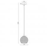 Подвесной светильник Escada 10197/1S E14*40W Smoke