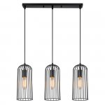 Подвесной светильник Escada 10198/3S E27*60W Black PHOENIX