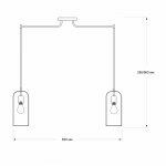 Подвесной светильник Escada 10198/6 E27*60W Black PHOENIX